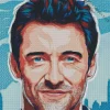 Abstract Hugh Jackman Diamond Painting