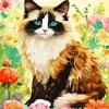 Abstract Siamese Cat Diamond Painting