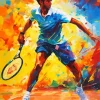 Abstract Tennis Player Diamond Painting