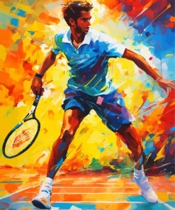 Abstract Tennis Player Diamond Painting