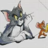 Abstract Tom and Jerry Diamond Painting