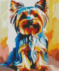 Abstract Yorkshire Terrier Diamond Painting