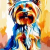 Abstract Yorkshire Terrier Diamond Painting