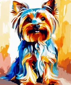 Abstract Yorkshire Terrier Diamond Painting