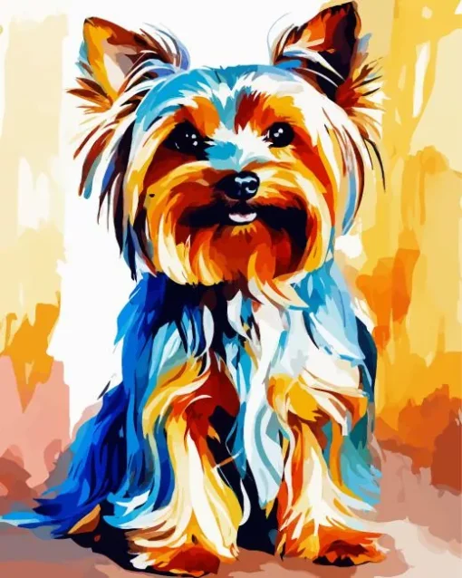 Abstract Yorkshire Terrier Diamond Painting