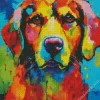 Abstract Colorful Dog Diamond Painting