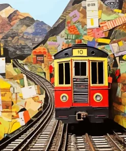 Abstract Train Diamond Painting