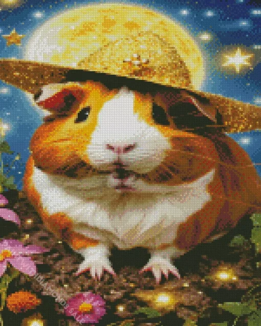 Adorable Guinea Pig Diamond Painting