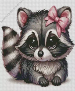 Adorable Raccoons Diamond Painting