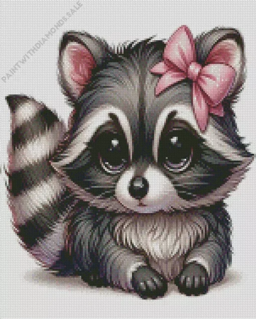 Adorable Raccoons Diamond Painting