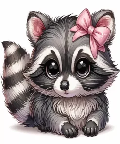 Adorable Raccoons Diamond Painting