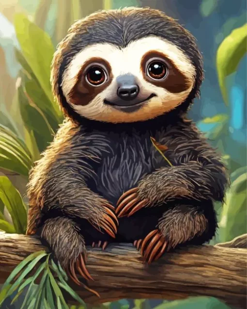 Adorable Sloth Diamond Painting