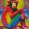 Adorable Colorful Monkey Diamond Painting