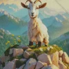 Adorable Goat In A High Mountain Diamond Painting