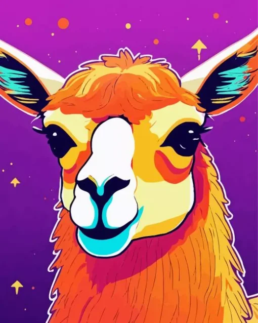 Adorable llama Diamond Painting