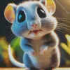 Adorable Mouse Diamond Painting