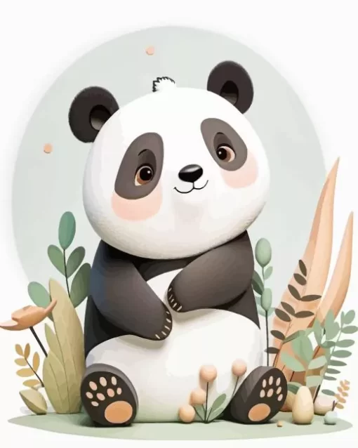 Adorable Panda Diamond Painting