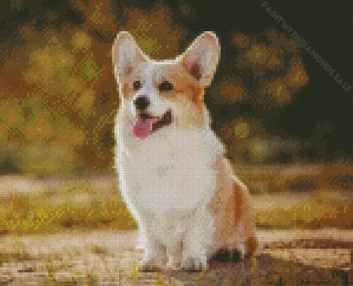 Adorable Pembroke Welsh Corgi Diamond Painting