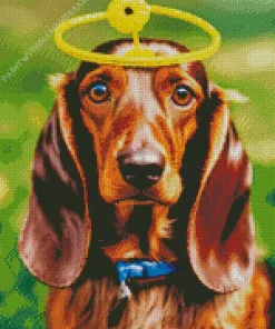 Aesthetic Basset Hound Diamond Painting