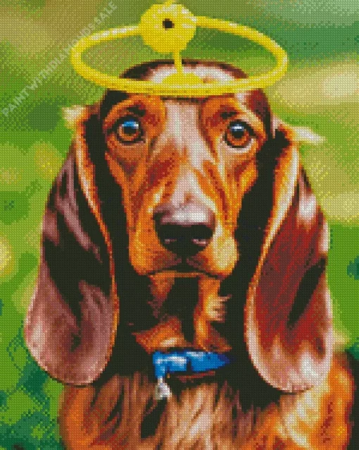 Aesthetic Basset Hound Diamond Painting