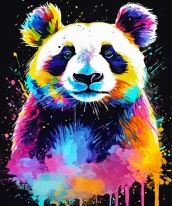 Aesthetic Colorful Bear Diamond Painting