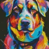 Aesthetic Colorful Dog Diamond Painting