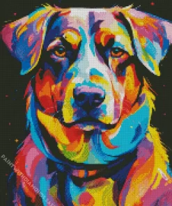 Aesthetic Colorful Dog Diamond Painting