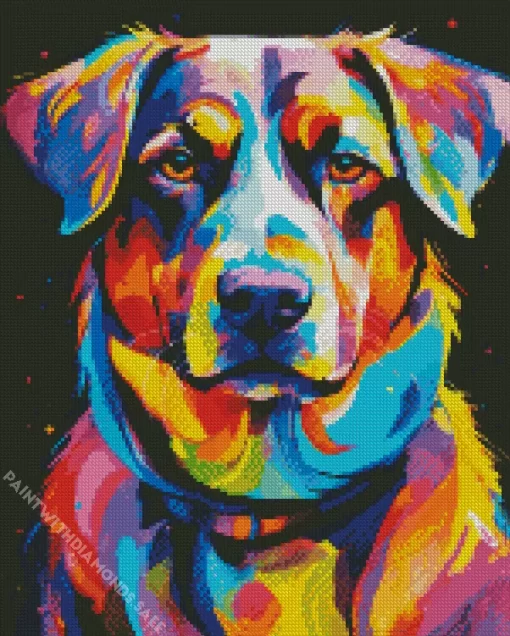 Aesthetic Colorful Dog Diamond Painting