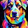 Aesthetic Colorful Dog Diamond Painting