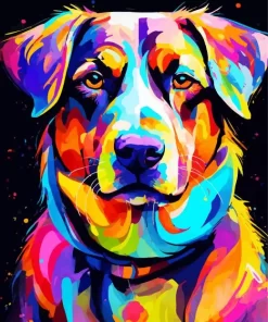 Aesthetic Colorful Dog Diamond Painting