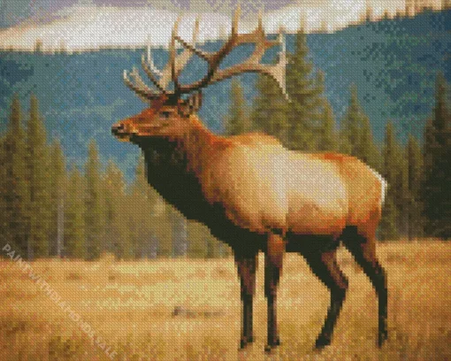 Aesthetic Elk Animal Diamond Painting