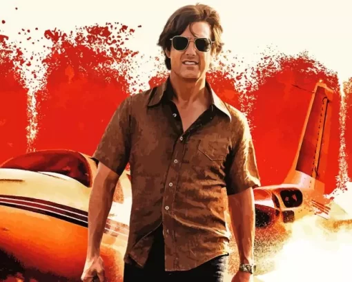 American Made 2017 Tom Cruise Diamond Painting