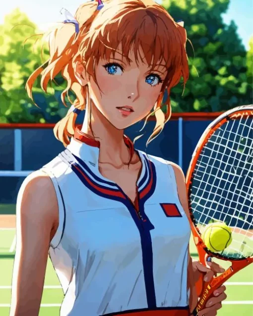 Anime Tennis Girl Diamond Painting