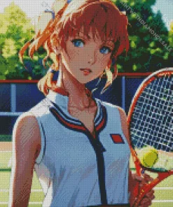 Anime Tennis Girl Diamond Painting