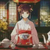 Anime Girl Making Tea Diamond Painting