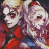 Anime Suicide Squad Joker And Harley Quinn Diamond Painting