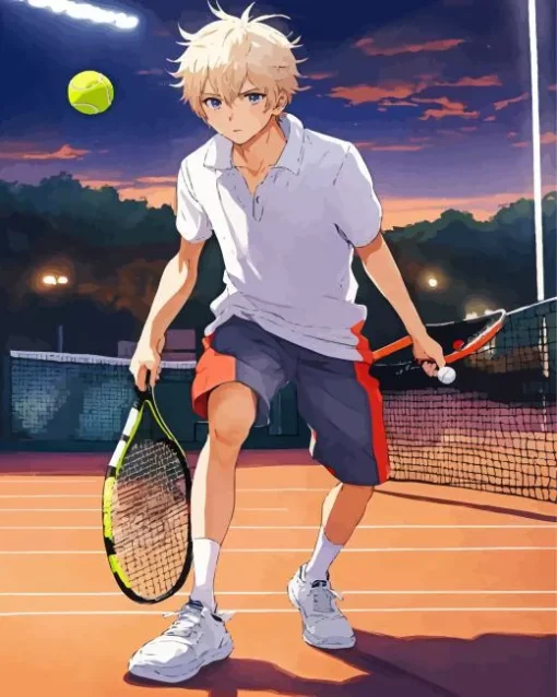 Anime Tennis Player Diamond Painting