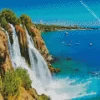 Antalya Duden waterfall Diamond Painting