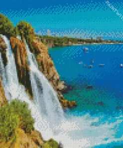 Antalya Duden waterfall Diamond Painting