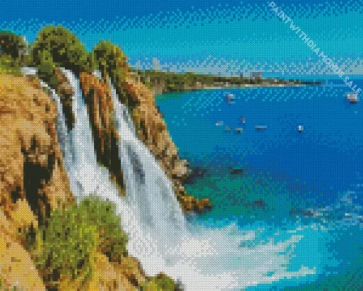 Antalya Duden waterfall Diamond Painting