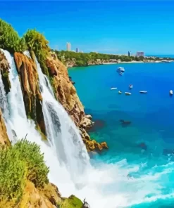 Antalya Duden waterfall Diamond Painting