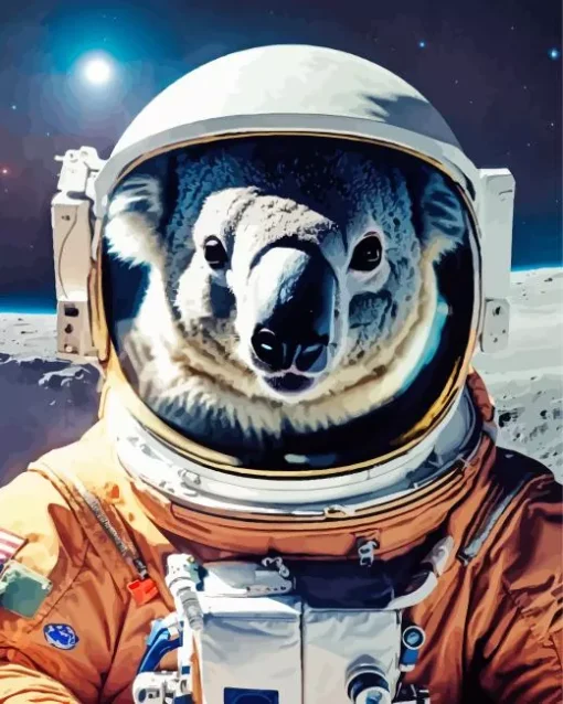 Astronaut Koala Diamond Painting