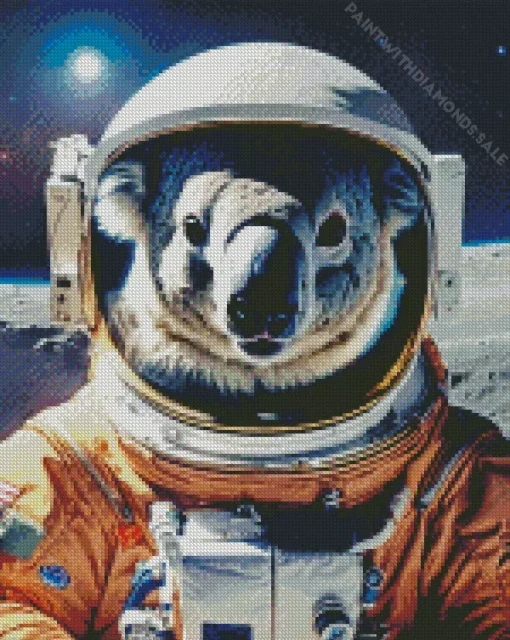 Astronaut Koala Diamond Painting