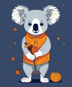 Autumn Koala Diamond Painting