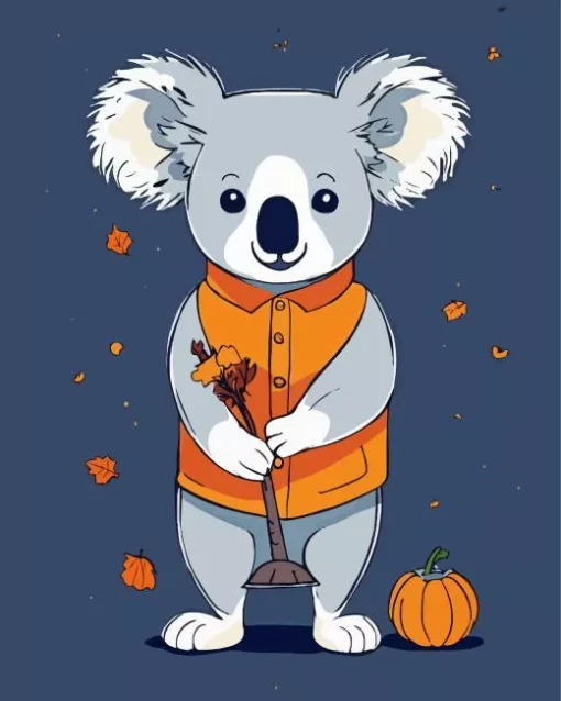 Autumn Koala Diamond Painting