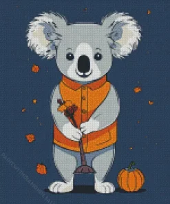 Autumn Koala Diamond Painting