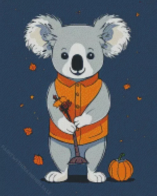 Autumn Koala Diamond Painting