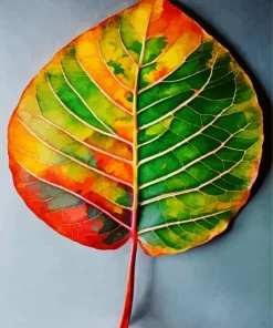 Autumn Monstera Leaf Diamond Painting