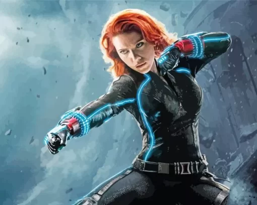 Avengers Black Widow Diamond Painting