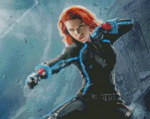 Avengers Black Widow Diamond Painting